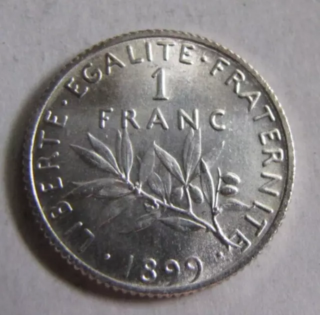 France KM844.1, 1 Franc "Semeuse" 1899 much lustrous BU