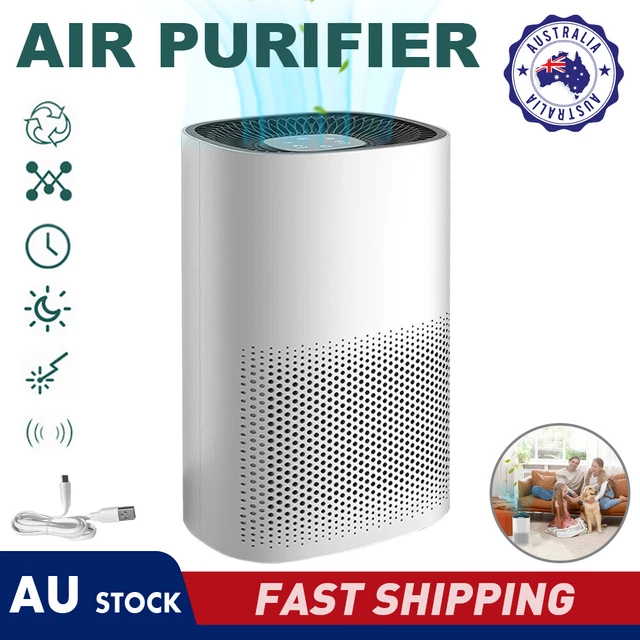 Air Purifier True HEPA PM2.5 Filter Pet Home Freshener Odor Dust Smoke Remover