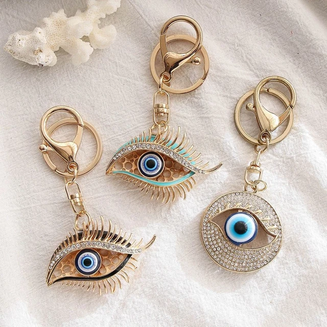 Jewelry Accessories Keyring Car Key Pendant Handbag Charms Blue Eye Key Chain