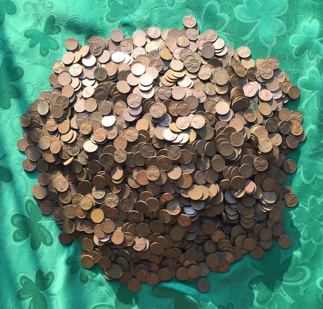 Wheat Cent Mixed Roll From The 20's, 30's, 40's, and 50's, At Least 10% Pre 1940