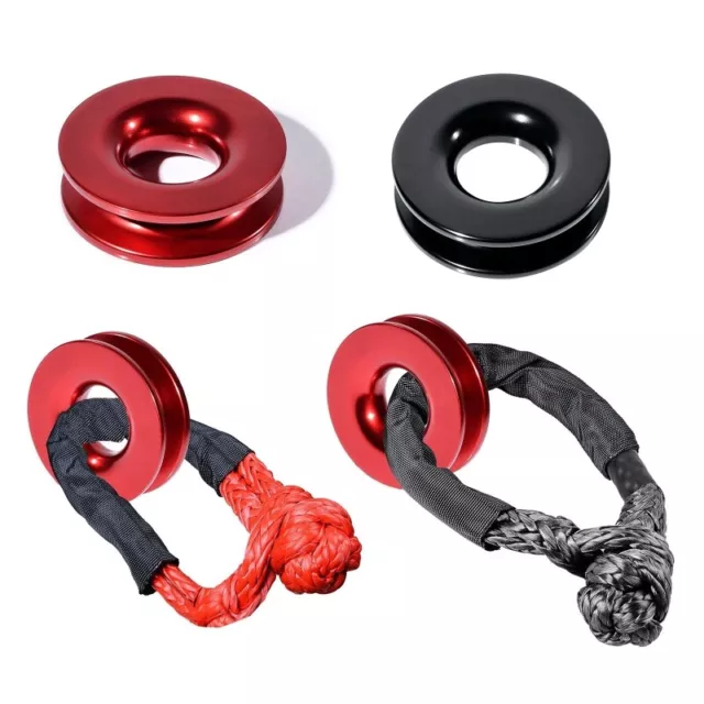 Recovery Auto Towing Rope Snatch Block Winch Pulley Cable Hook 41000lb