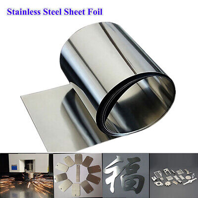 Stainless Steel Sheet Plate 100x1000 & 300x1000 Metal Foil Roll 0.05mm-1mm Thick