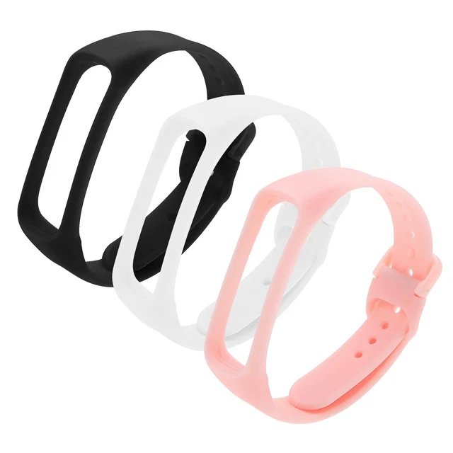 3 Pieces Silicone Watch Strap Compatible with Samsung Galaxy Fit E SM-R375