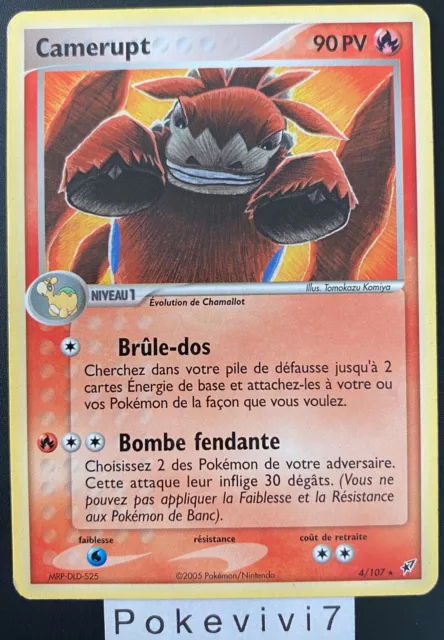 Carte Pokemon CAMERUPT 4/107 Rare Bloc EX DEOXYS FR OCCASION