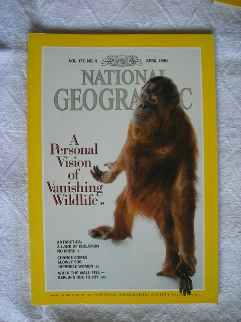 NATIONAL GEOGRAPHIC MAGAZINE April 1990 Antarctica, Japanese Women ...