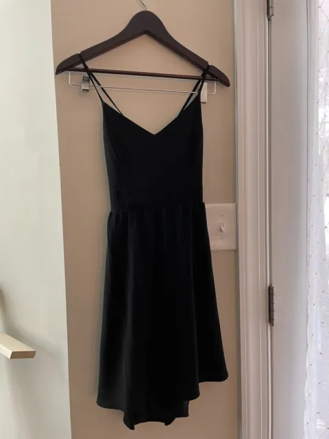 Black open Back Mini Dress | Tobi | Size Medium