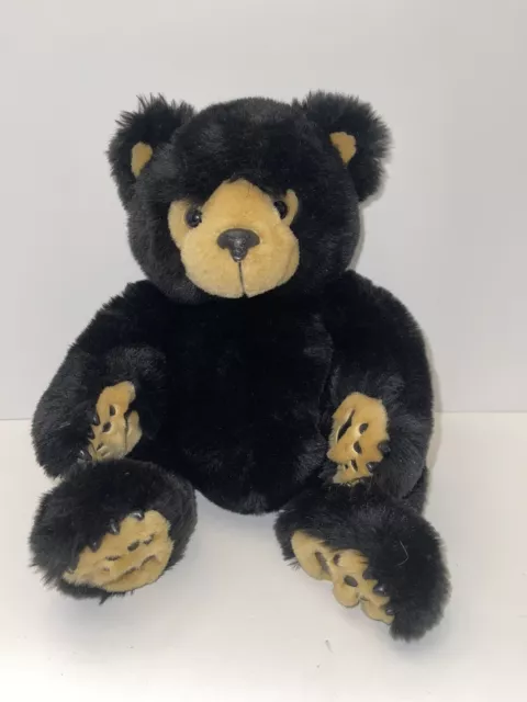 First & Main Black Dimple Teddy Bear Stuffed Animal Plush
