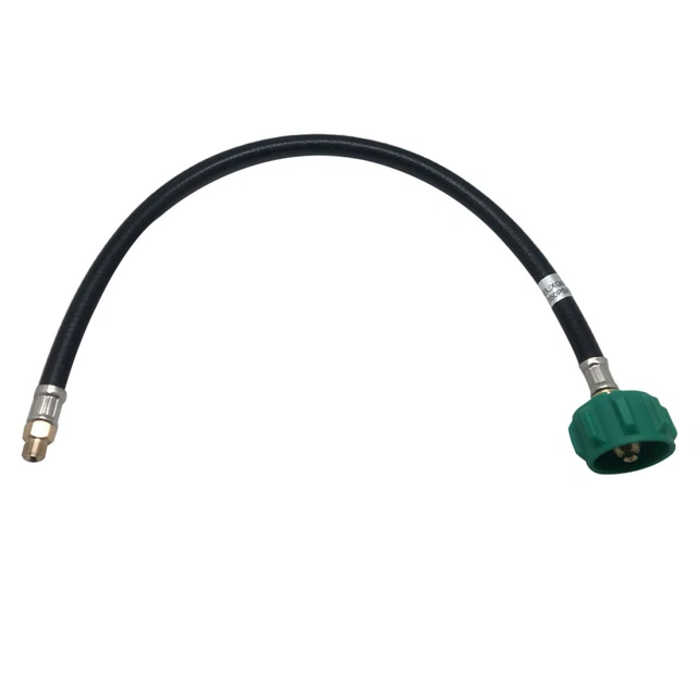 Conector de manguera de propano de tubería de gas de 12 pulgadas 1 pieza para alivio de presión de doble sección
