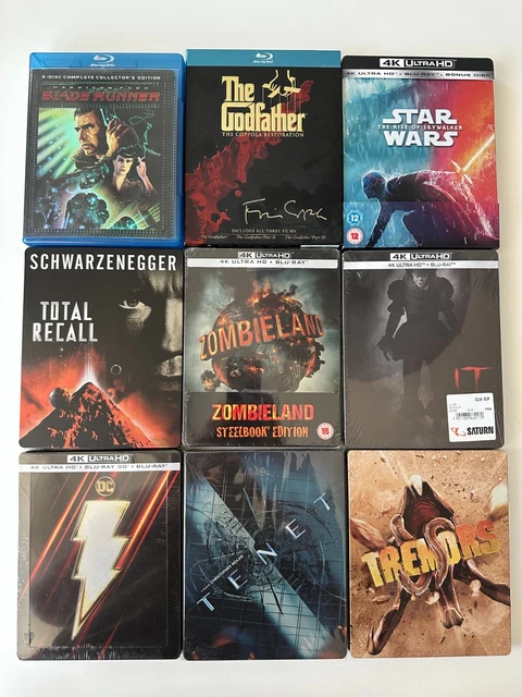 Lot steelbook et Amaray (Etat Neuf) 9 titres 4K UHD and Bluray