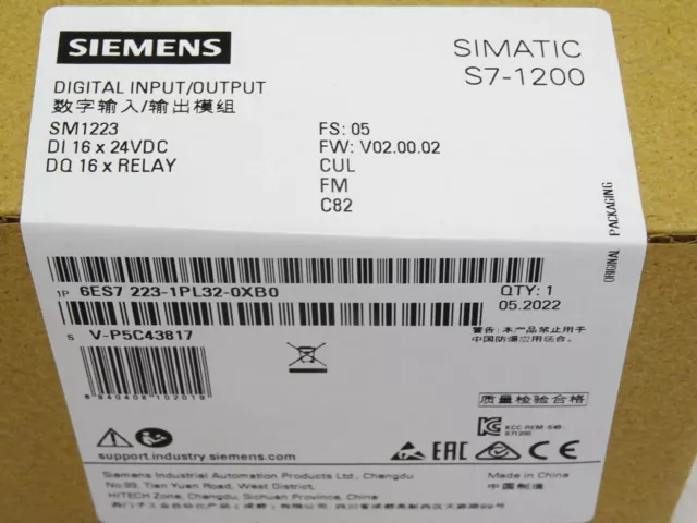 New Siemens 6ES7223-1PL32-0XB0 S7-1200 Digital I/O SM 1223 6ES7 223-1PL32-0XB0