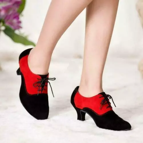 Scarpe stringate da donna moderne sala da ballo latino tango insegnante di danza nuove