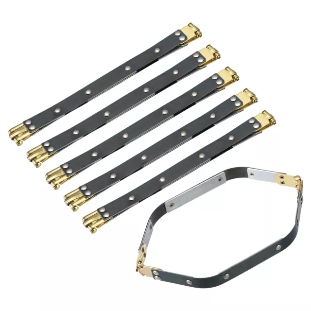 Metal Internal Flex Frames, 6Pcs 8.66" Hexagon Lock Frame Kiss Lock Clasp Bag