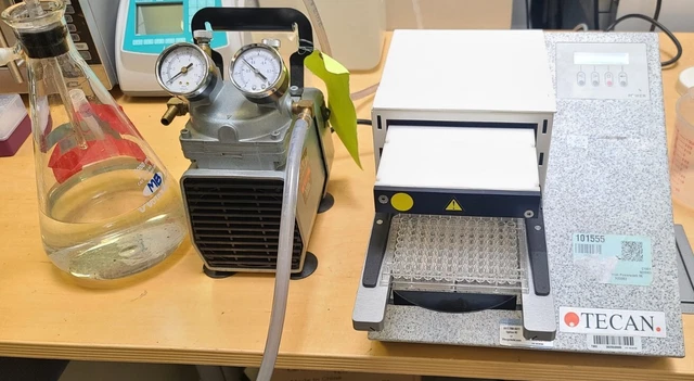 Tecan Micro Plate Washer Dispenser 96PW-Tecan CE 96 PW WORKING CHECK VIDEO