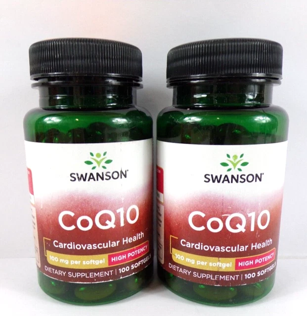 SWANSON COQ10 SANTE CARDIOVASCULAIRE 2 x 100 GELULES - 06/2024