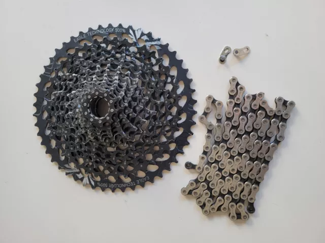 SRAM XG-1275 GX Eagle Zahnkranz-Kassette 12-Fach 10-50 Zähne + Kette 115 Glieder