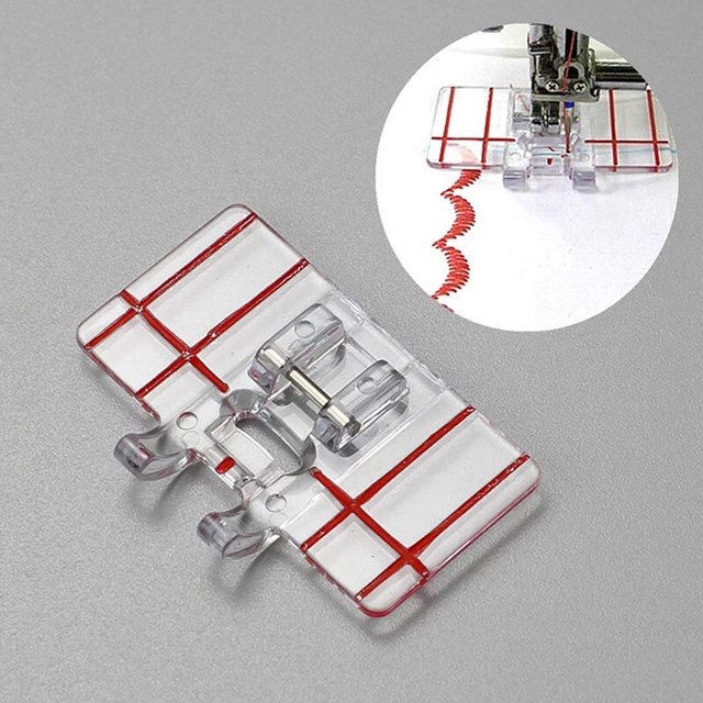 Impresora de pie transparente de plástico -Guía límite pie -casa -accesorios de máquina de coser -DB
