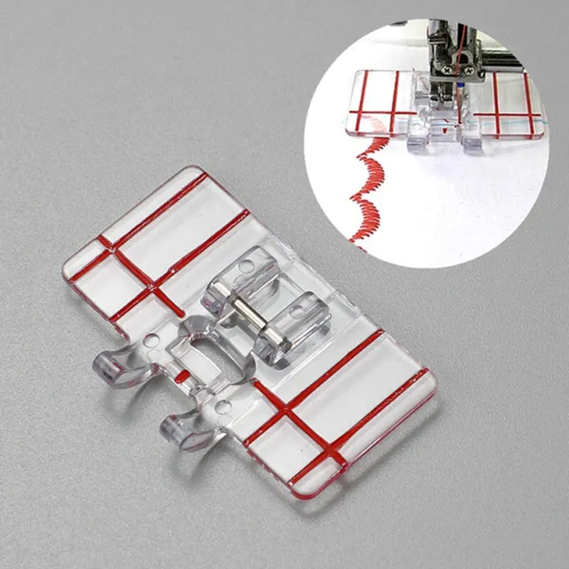 Impresora de pie transparente de plástico -guía límite pie - casa - accesorios de máquina de coser - PA
