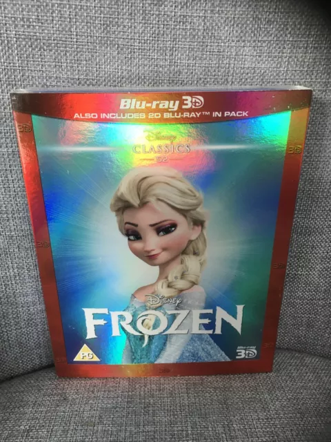 Frozen 3D + 2D BLU RAY SEALED with Slipcase. New Sealed. Freepost In Uk