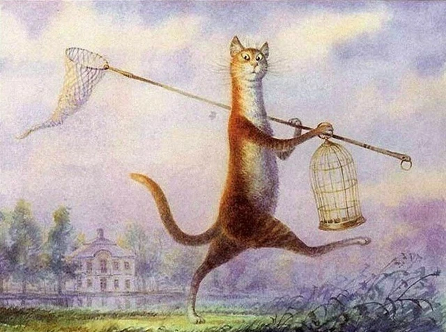 Funny Cat DIY Paint By Numbers Cute Kitty Smile Art Pet Animal Hand Made Picture