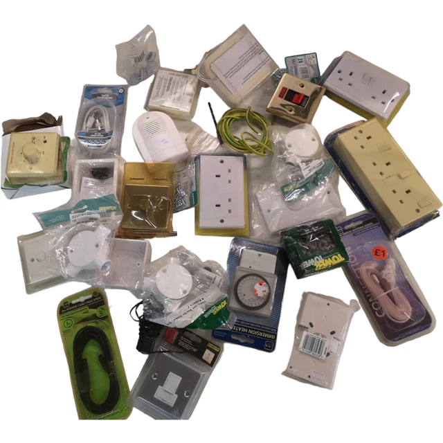Job Lot Of Electrical Misc Items Plus Various Bits & Bobs