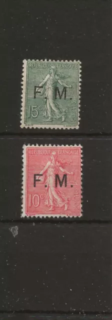 TIMBRE FRANCH.MILITAIRE NSC N° 3 & 4 cote 340€ SIGNES