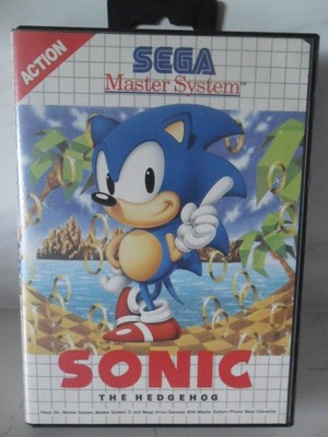 SEGA SONIC THE Hedgehog Master System Game - Boxed with instructions £ ...
