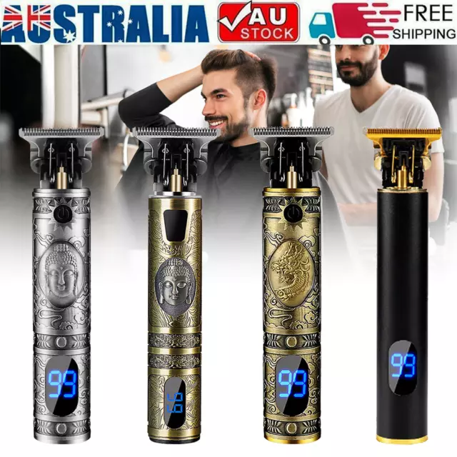 Men Portable Electric Hair Trimmer Clippers Beard Shaver Cutting Cordless AU