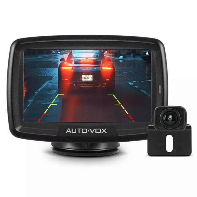 AUTO-VOX CS-2 Wireless Backup Camera 4.3'' Monitor System Stable Digital Signal