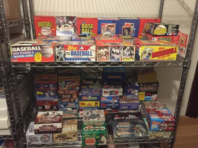 2000 Baseball Cards Unopened Packs Collection Estate Fire Sale! Best Deal