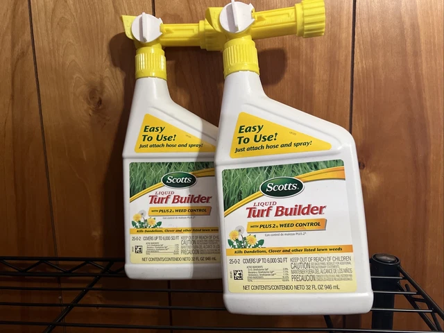 Scotts Liquid Turf Builder With Plus 2 Weed Control, 32 Oz. EA LOT OF 2