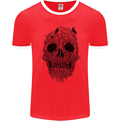 Tree Skull Mens Ringer T-Shirt FotL
