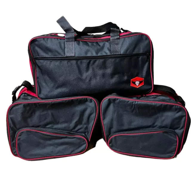 Sacoche Valise Sacs + Haut Boite Sac Pour BMW K1600GT Gtl ( Set De 3) Rouge/Noir