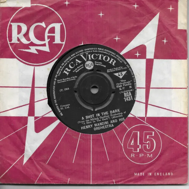 Henry Mancini A Shot In The Dark Peter Verkäufer/Pink Panther UK 45 7"