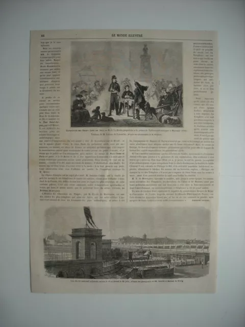 Gravure 1864. Vue Du Tir National Milanais. Beaux-Arts;M. De La Rochejacquelein