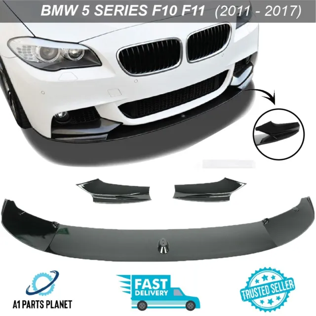 BMW F10 F11 5 Series M Sport Performance Gloss Black Front Splitter Lip  Spoiler – Fastlane Customs – Vehicle Parts & Accessories