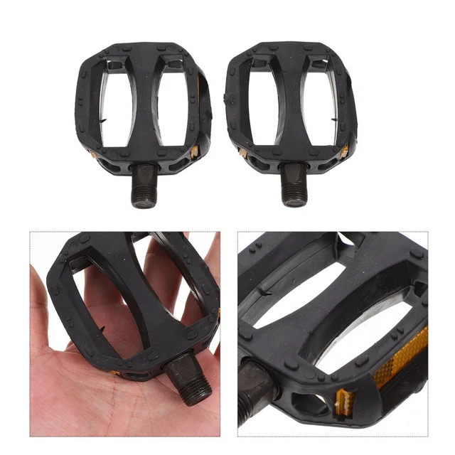 Paire De Pédales Vélo Enfant – Plastique, 10.5x6.5x2cm, 155g – Neuves (pour VTT Ou Vélo Classique)