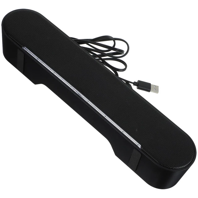 COMPUTER SPEAKER DESKTOP Sound Bar Wired Long Luminous Stereo £24.48