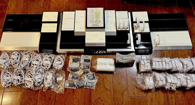 NIB Citizen Eco-Drive Wristwatch Jewelry Store Display Unit holds 146 watches