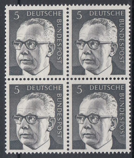 Bund / BRD 635 Heinemann im 4er Block postfrisch (635/4)