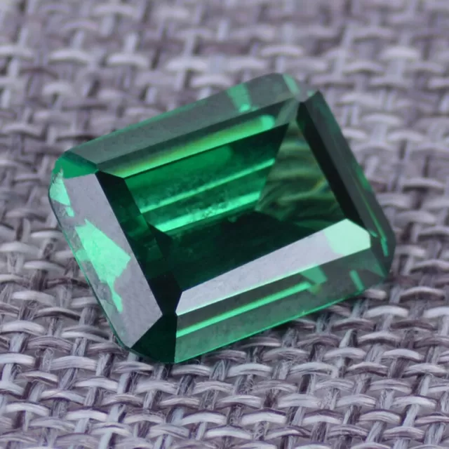 20Ct Natural Mined Colombie vert Rectangle Zircon émeraude 16x12mm AAAAAA