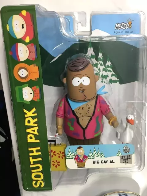 Mezco South Park Series 1 Big Gay Al Vinyl Action Figure Rare Mouth open  print