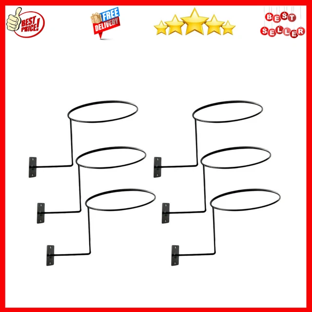 Lots 6 Wall Mounted Helmet Holder Metal Stand Hook Hat Display Rack Hanger Bike