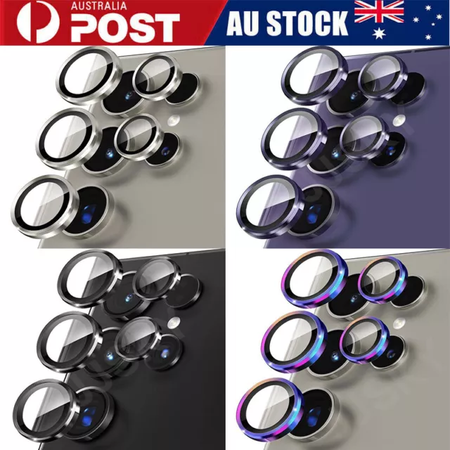 For Samsung Galaxy S24 Ultra Metal Camera Lens Protector Glass Ring Caps Cover