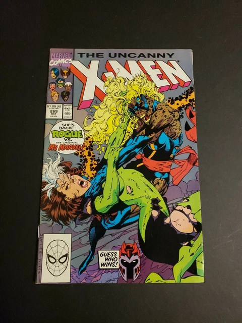 Uncanny X-Men 269 (1990) Rogue vs Original Ms Marvel
