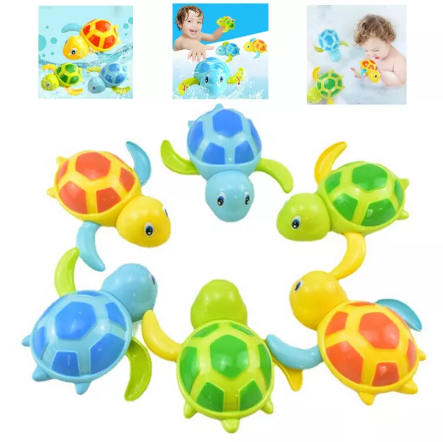 Swimming Wind-up Bath Turtle For Baby Bath Time Pool Toys Floating Baby Toddler