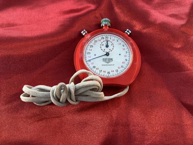 RARE HEUER LEONIDAS CHRONOMETER STOPWATCH Trackmaster Stopwatch Pocket ...