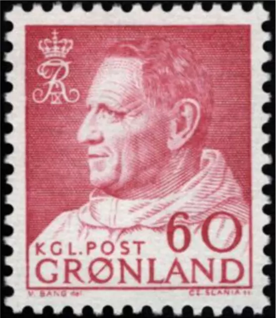 Greenland #Mi69 MNH 1968 King Frederick IX [60]