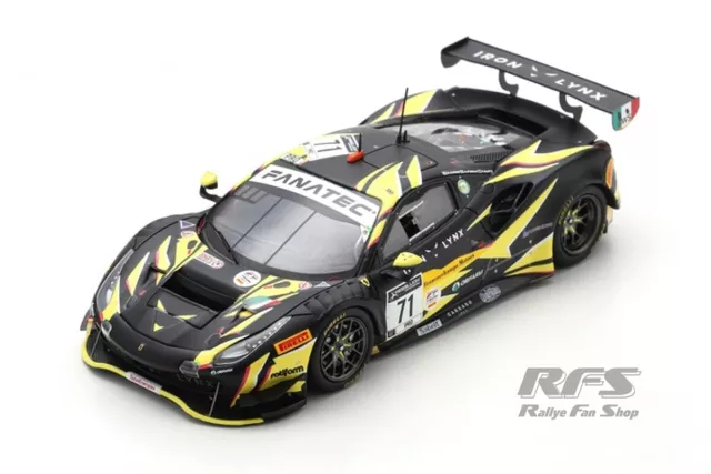 Ferrari 488 GT3 Evo 24h Spa 2021 Iron Lynx 1:43 Looksmart LS RC109 NEU