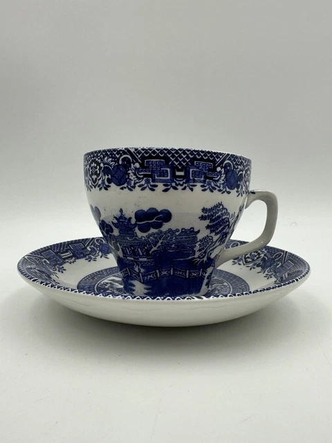 Willow, Wood & Sons - 3 Blue Willow Pattern Teacup & Saucers - Made In  England. $55.00 - Picclick Au
