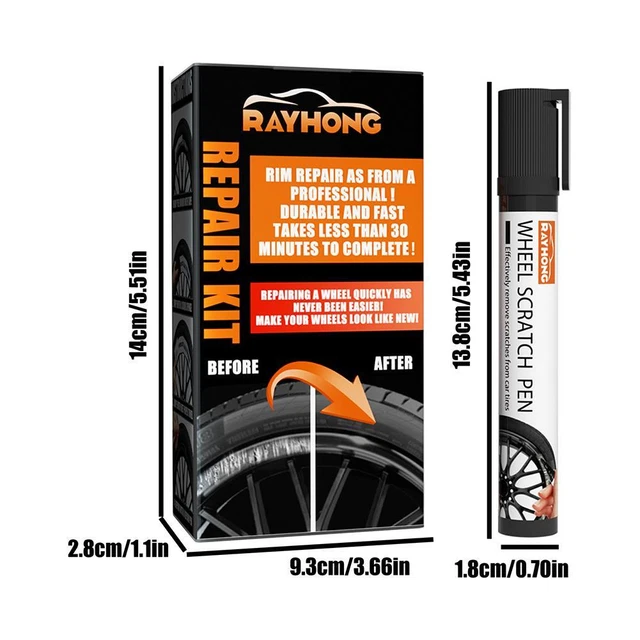 Car Rim Scratch Repair Kit Quick Fix Alloy Wheels